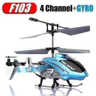 AVATAR F103 4CH GYRO 4.5Channel LED Metal Remote Control RC Helicopter 