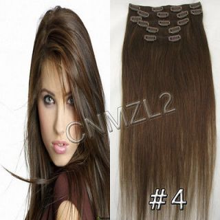 GTC15cheap Real clip in human hair extensions#18/​613 brown&blonde 