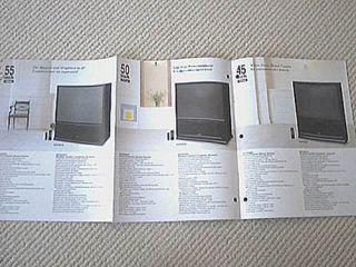 Pioneer projection television TV receiver brochure