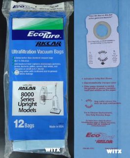 Genuine Riccar 8000 Series Upright Vacuum Bags EcoPure