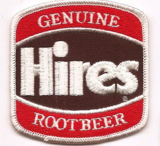 Hires Root Beer Patch Embroidered Soda Soft Drink Brown 3 inch