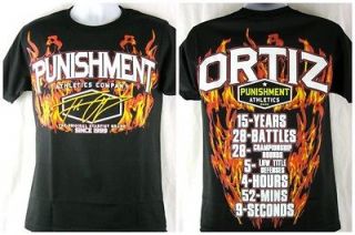   Ortiz Punishment Athletics UFC 148 Retirement Walkout T shirt New