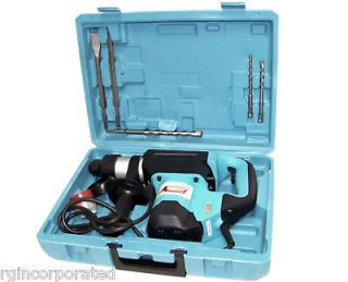 Rotary Demolition Hammer Drill with drill bits and chisel