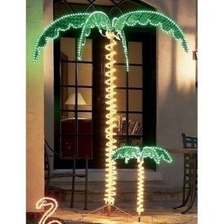 FOOT ROPE LIGHTED PALM TREE SET FAST N EASY ASSEMBLY INDOOR 