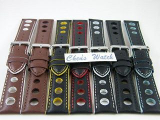   22MM RACING LEATHER WATCH BAND CHOPARD STY STRAP/ 7 COLORS Select 1