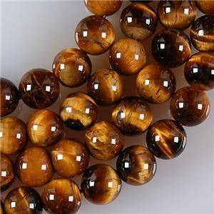 4mm African Roar Tigers Eye Round Loose Beads 15