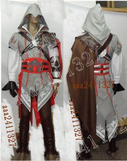 Assassins Creed 2 Costume II EZIO anime cosplay NEW