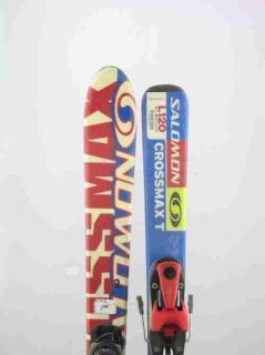 Used Salomon Crossmax T Kids Jr.Snow ski with Salomon S305 Binding 