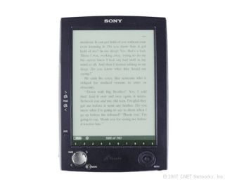 Sony Portable reader PRS 500 640MB, 6in   Black