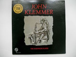 John Klemmer The Saxophone Player 2LP Vinyl Record Album Vol.II VG+ 