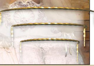Bed Crown/coronet in Historical Gold 24  wide size