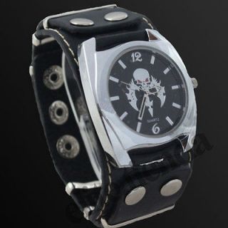 Rare Cool Gothic Skull Men Lady Sport Cuff Watch Gift New