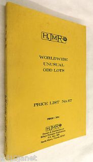   Unusual Odd Lots Price List No. 67 Stamp Collecting Rare Book