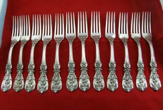   Francis I /First Fork Set Sterling Silver 12 Pieces, 7.25,No Momo