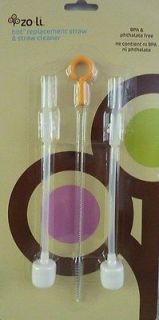   Bot Replacement Straw with Brush (2 PACK) Baby Zoli Baby Sippy Straw