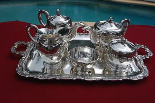 Piece Sterling Tea/Coffee Set with matching tray   Peru   Welsch
