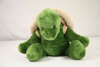   BAB Green TURTLE Tortoise Plush Stuffed Animal Removable Shell Large