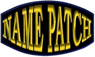 Custom Embroidered Name Patches BOLD Biker Motorcycle Tag Badge Name 