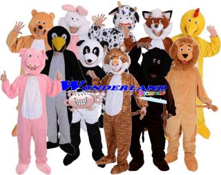ANIMAL zoo adults fancy dress costume mens womans outfit wild farm 