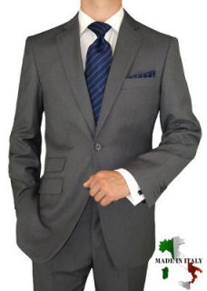 BIANCO BRIONI $1698 MADE IN ITALY MENS SUITS WOOL/SILK B2051 GRAY 48L