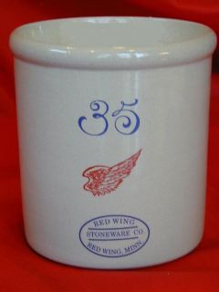 Red Wing Miniature 35 Crock Stoneware Pottery