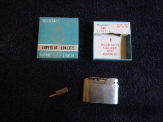 Vintage Guildcraft Butane Gas Lighter, Superior Quality, Model T 603