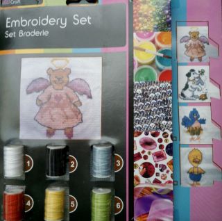 Embroidery set   Great stocking filler  Christmas present 4 designs 