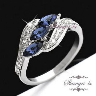 swarovski sapphire ring