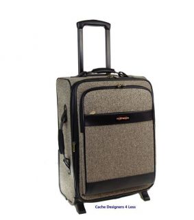 New HARTMANN Lite 20 Expandable Moblie Traveler Walnut Suitcase 