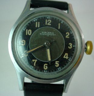   Two Tone Mechanical 17 Jewel Swiss Silvertone Vintage Watch Wind Up