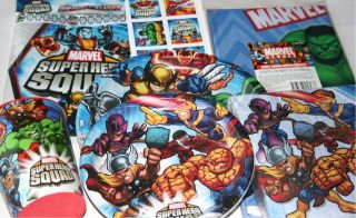   MARVEL HEROES & SUPER HERO SQUAD PARTY SUPPLIES ~ LIMITED Quantities