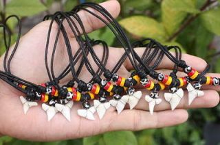 10 Aboriginal Aborigines Shark Tooth Sharks Teeth Beads Necklaces 