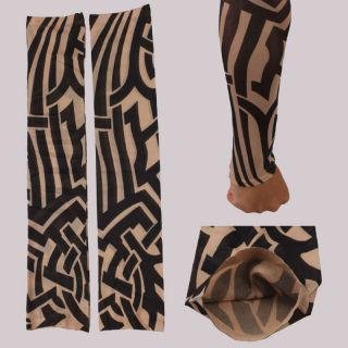 Temporary Arm Stockings Fake Tattoo Sleeves Tribal T10