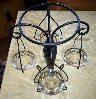   , IRON, CUT, GLASS, TEALIGHT, CANDLE, HOLDER) in PartyLite
