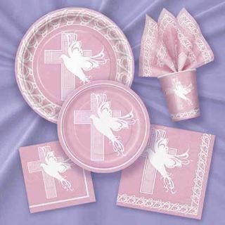   Pink Girl Christening or Communion Table Cover Party Supply 29883
