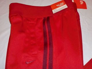 NWT Womems Nike Striker Track Pants Red L Msrp $45.00 Brand New!!!