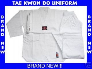 BRAND NEW!! WHITE TAE KWON DO TAEKWONDO UNIFORM SIZE 2