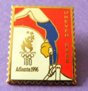 ATLANTA 1996 Olympic Sports Pin Olympic Womens Gymnastics Uneven 