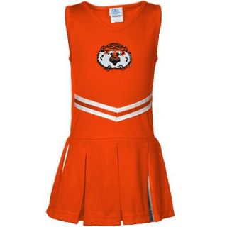 Auburn Tigers Toddler Girls Burnt Orange 2 Piece Cheerleader Dress