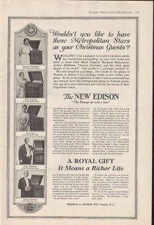 edison player in Edison Phonographs