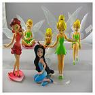 6pcs Disney Peter Pan Tinker bell Angel Set Figure Gifs