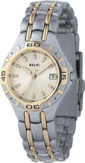   Relic Folio (made by Fossil) two tone quartz watch *very nice