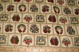THIMBLEBERRIES Fabric   CANDY COATED CHRISTMAS   Small Squares Fat Qtr