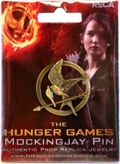 The Hunger Games Movie Mockingjay Pin Authentic Prop Replica Jewelry