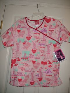 SCRUBS The Pink Panther designed scrub top S New