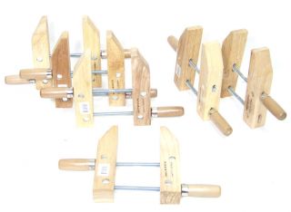 pcs 7 wood working clamps tools wood handscrew 7