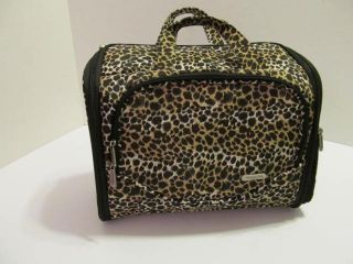   Independence Large Toiletries Travel Bag/Luggage Leopard Animal Print