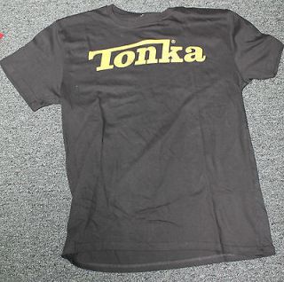 Black Tonka Logo Truck T shirt Retro Vintage New Comedy Large Black 