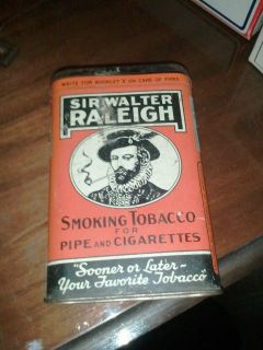 Sir Walter Raleigh Smoking Tobacco Tin for Pipe and cigarettes