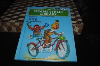 Sesame Street Library Book Vol. 2 Vintage 1978 Bert & Ernie on Bike 